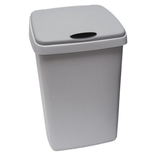 Hinged lid bucket 25l, grey