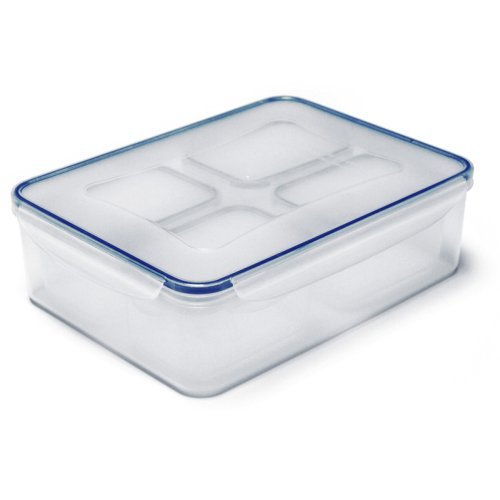 Storage cans and food storage cans set, transparent with lids, 5 parts