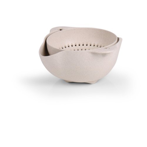 Bowl with sieve and rotating function