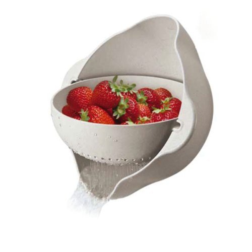 Bowl with sieve and rotating function