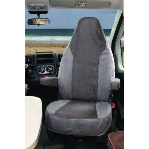 Seat cover Universal Alcatraz Velour Back height 83.5 h grey/anthracite