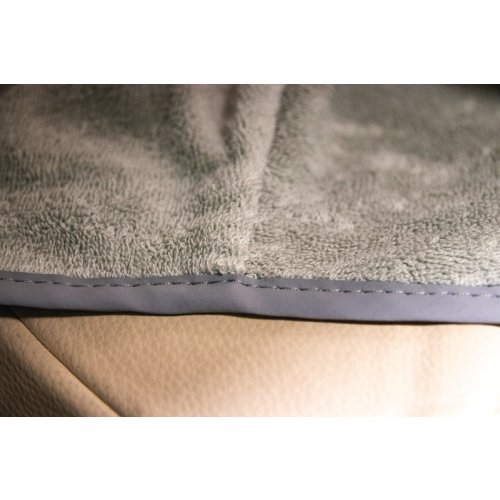 Terry cloth cover for car seat universal light grey