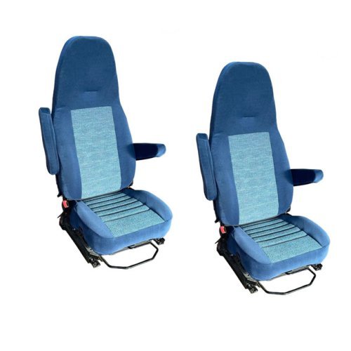 Protective cover for Aguti seats with attached headrests - Blue / Gray