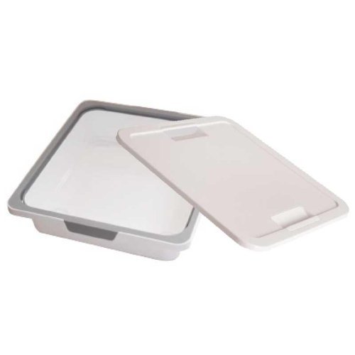 Storage box KisKreo, 17.5 l, white/grey