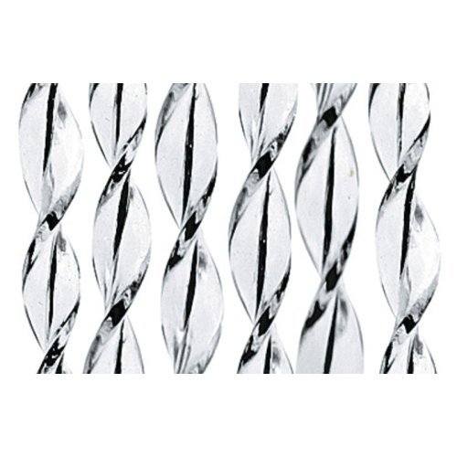 Door curtain SARA, 100% PVC, 60x190cm, white/black
