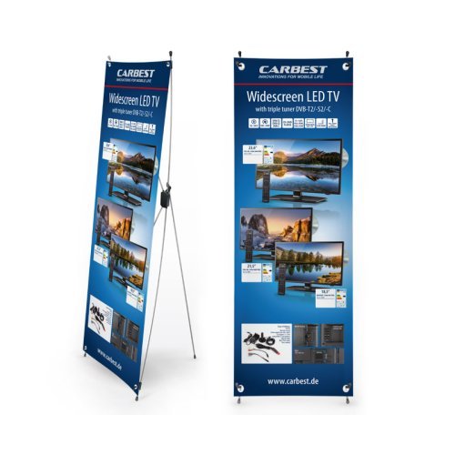 Carbest X-Banner - motive: television, size: 600x1800 mm