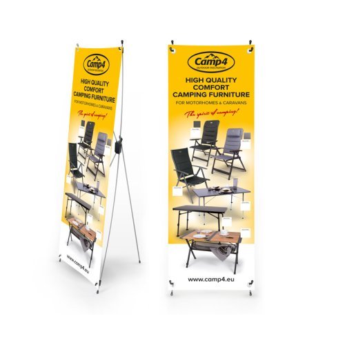 Camp4 X-Banner camping furniture for motorhomes &amp; caravans, English