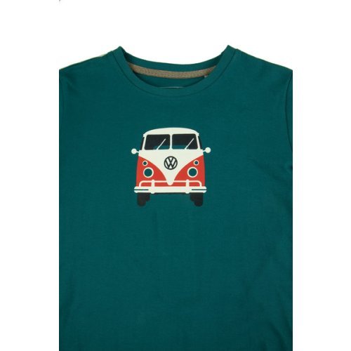 T-Shirt KIDS "Bulli Front "VW, size 140/146, 100% cotton petrol blue