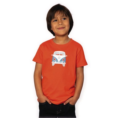 T-Shirt KIDS "Bulli Front "VW, size 152/158, 100% cotton tomato red