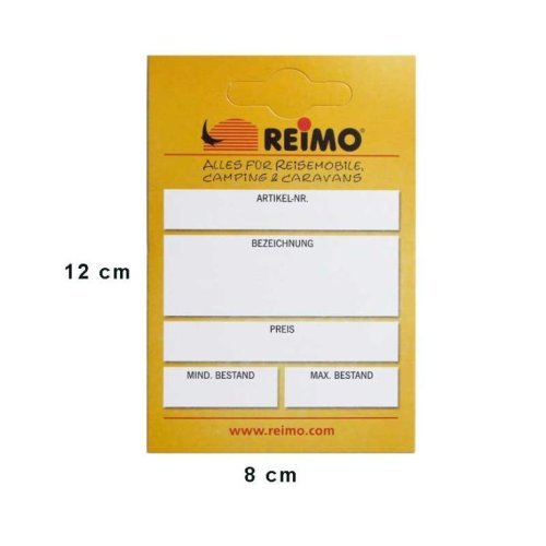 100 pcs. Placeholder cards for shelves, W8 x H12 cm