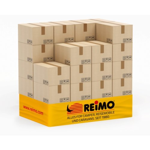 Pallet banderole with Reimo logo for height of 2 euro pallets