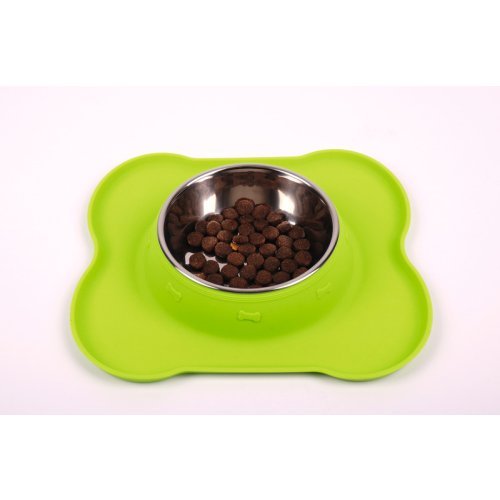 Stainless steel dog bowl Frida with silicone base