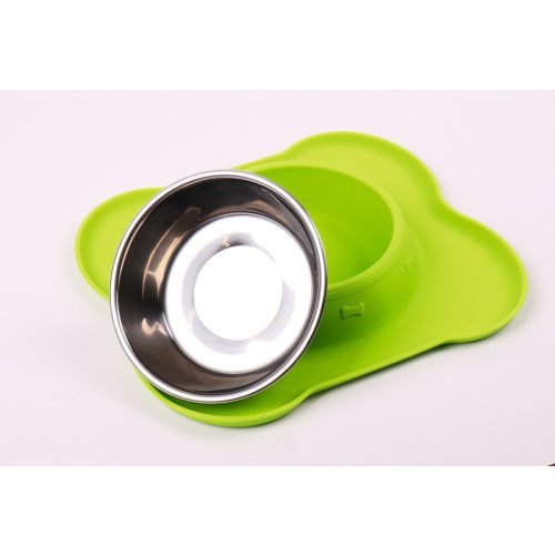 Stainless steel dog bowl Frida with silicone base