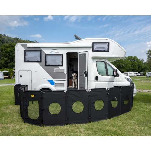 Folding dog outdoor enclosure