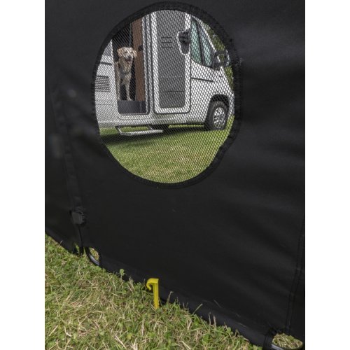Folding dog outdoor enclosure