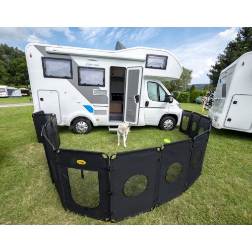 Folding dog outdoor enclosure