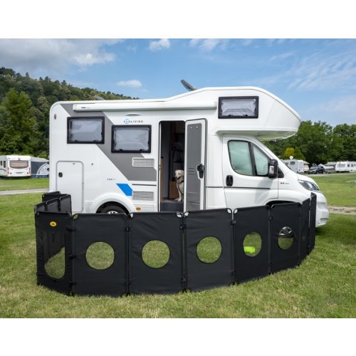 Folding dog outdoor enclosure