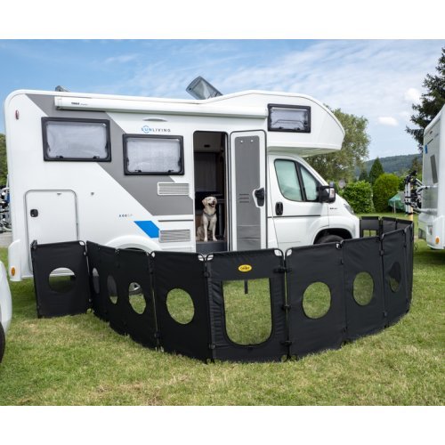 Folding dog outdoor enclosure