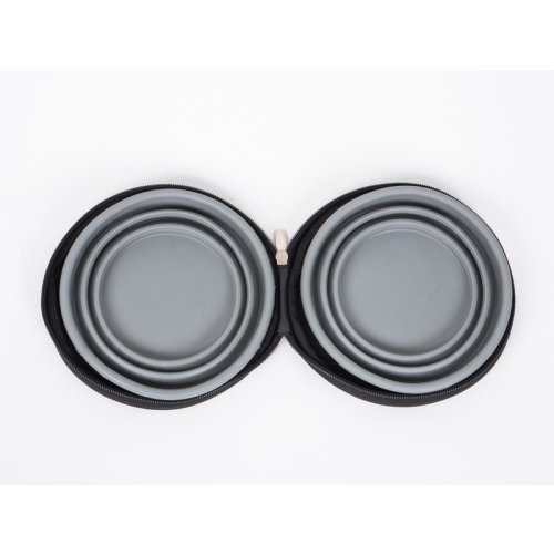 Dog bowl LUCY with 2 foldable silicone cups