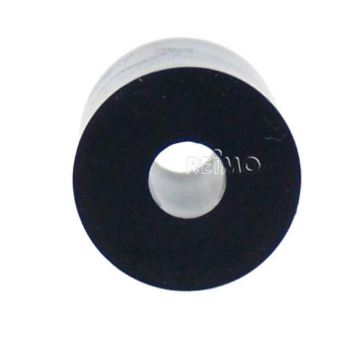 Distance sleeve round black PA, H28mm x 24mm, hole centre 8,4mm