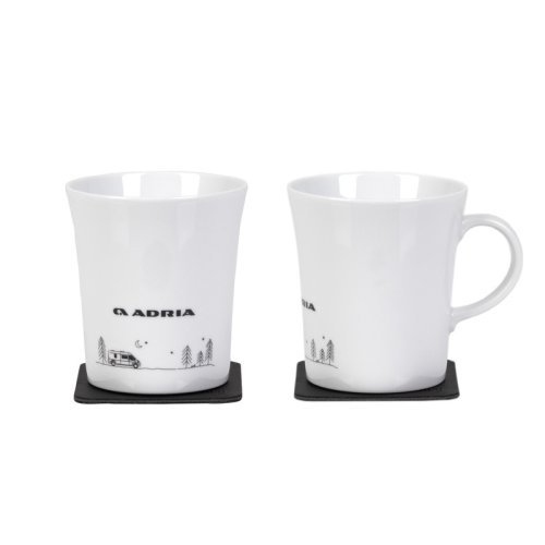 ADRIA porcelain magnetic handle cups "VAN"