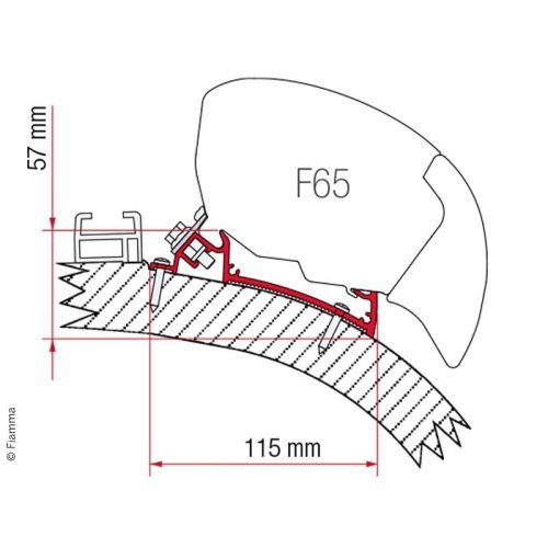 Adapter Fiamma F65 Cathago Chic