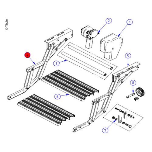 LH Scissor Assy Double Step