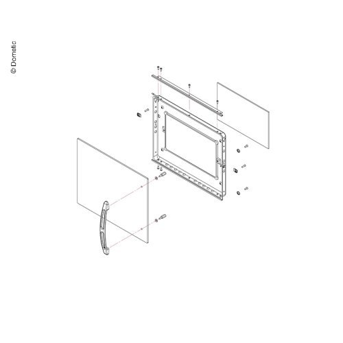 Backofentür Edelstahl