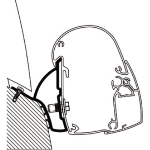 Adapter Thule Omnistor 5102 for Hymer Car 302 and Ducato H1