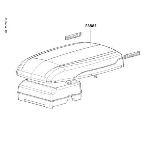 Abdeckhaube weiß Klima