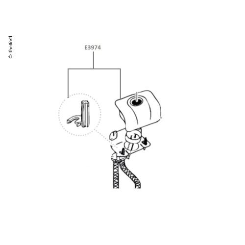 Blende Spülknopf C200CWE