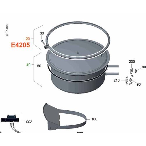 Klemmring mit Schraube