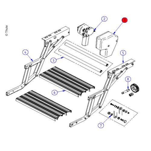 Motor cover Double Step 12V