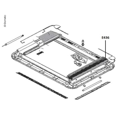 Blackout 1-fold pleated Heki 3 / Heki 4