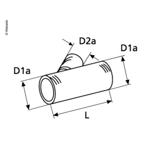 Abzweigung 45° 145mm