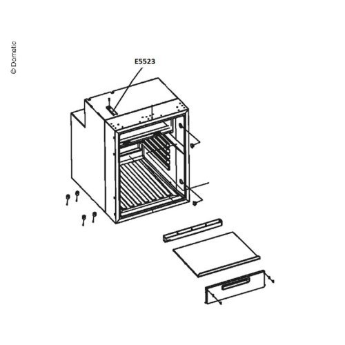 Water container/drip tray for refrigerator 711232