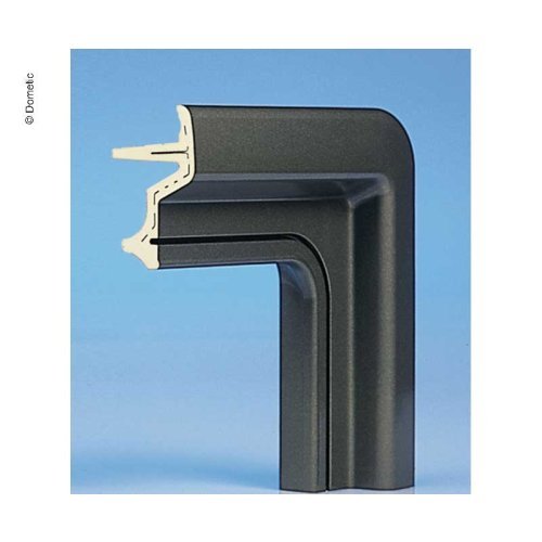 Replacement outer frame 700 x 400 mm - For S4 and S5 windows - Black