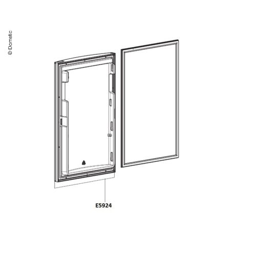 Dekorplatte silber RM8501