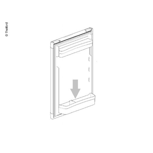 Fridge door compartment white