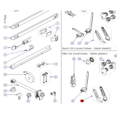 Elite G2 Hinge Covers L+R