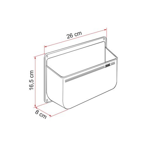 Pocket tray L - white