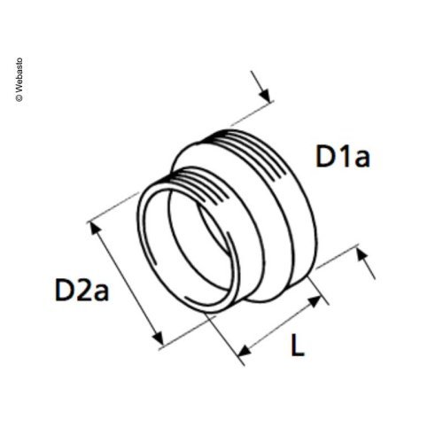 Reduzierstück 80 auf 55mm