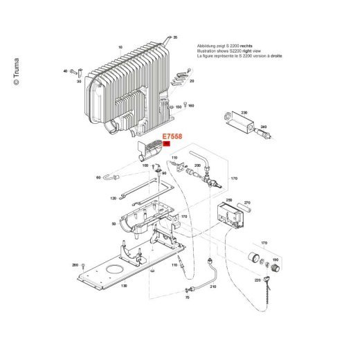 Shell burner S 2200 (P), 30/50 mbar