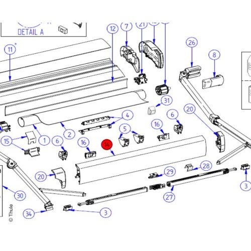 Lead Rail 9200 5,0m elox.