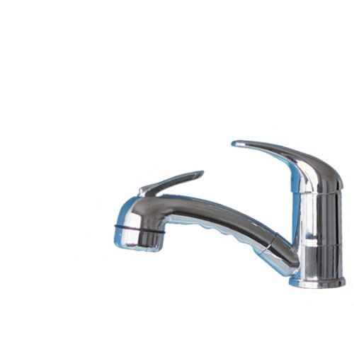 Single lever mixer ROMA chrome 10mm pull-out lever shower