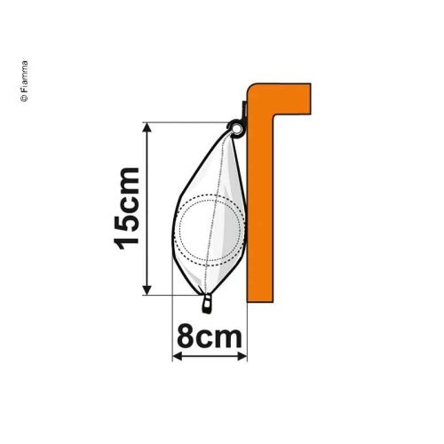 Fiamma Caravanstore ZIP XL 440 royal blue / awning only