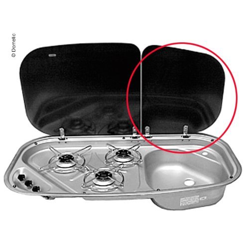 Glass cover right (sink)