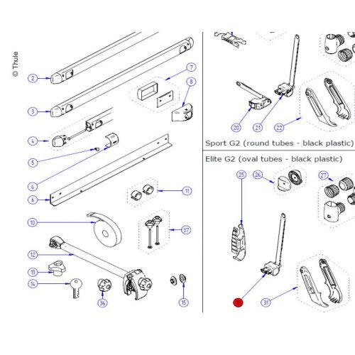 Platform Lock oval L+R