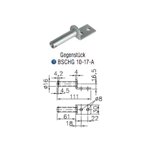 Winterhoff counterpart side hinge BSCHG 10-17-A