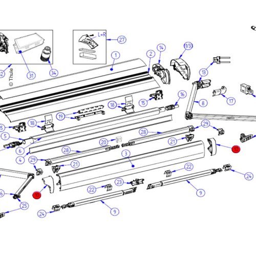 LH+RH Endcap Leadrail